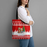 Beagle Dashing Dog Christmas Tote Bag Xmas Holiday Patterns - Wonder Print Shop
