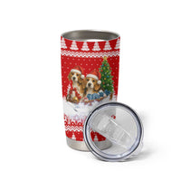 Beagle Dashing Dog Christmas Tumbler Cup Xmas Holiday Patterns - Wonder Print Shop