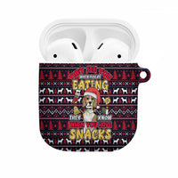 Beagle Dog They Know When You Have Snacks Christmas AirPods Case Xmas Holiday Patterns - Wonder Print Shop