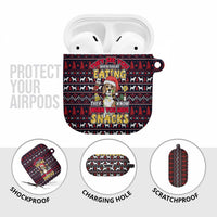 Beagle Dog They Know When You Have Snacks Christmas AirPods Case Xmas Holiday Patterns - Wonder Print Shop