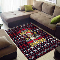 Beagle Dog They Know When You Have Snacks Christmas Area Rug Xmas Holiday Patterns - Wonder Print Shop