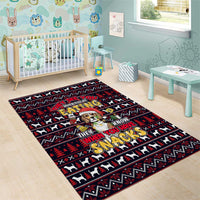 Beagle Dog They Know When You Have Snacks Christmas Area Rug Xmas Holiday Patterns - Wonder Print Shop