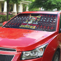 Beagle Dog They Know When You Have Snacks Christmas Auto Sun Shade Xmas Holiday Patterns - Wonder Print Shop