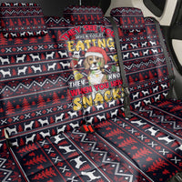 Beagle Dog They Know When You Have Snacks Christmas Back Car Seat Cover Xmas Holiday Patterns - Wonder Print Shop