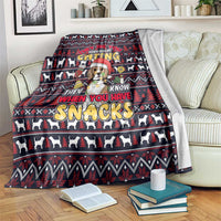 Beagle Dog They Know When You Have Snacks Christmas Blanket Xmas Holiday Patterns - Wonder Print Shop