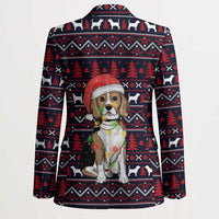Beagle Dog They Know When You Have Snacks Christmas Blazer Xmas Holiday Patterns - Wonder Print Shop