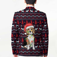 Beagle Dog They Know When You Have Snacks Christmas Blazer Xmas Holiday Patterns - Wonder Print Shop