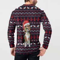 Beagle Dog They Know When You Have Snacks Christmas Button Sweatshirt Xmas Holiday Patterns - Wonder Print Shop