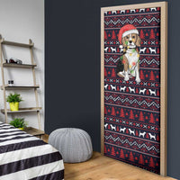 Beagle Dog They Know When You Have Snacks Christmas Door Cover Xmas Holiday Patterns - Wonder Print Shop