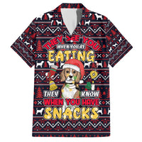 Beagle Dog They Know When You Have Snacks Christmas Hawaiian Shirt Xmas Holiday Patterns - Wonder Print Shop