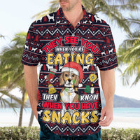 Beagle Dog They Know When You Have Snacks Christmas Hawaiian Shirt Xmas Holiday Patterns - Wonder Print Shop