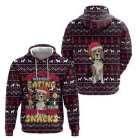 Beagle Dog They Know When You Have Snacks Christmas Hoodie Xmas Holiday Patterns - Wonder Print Shop