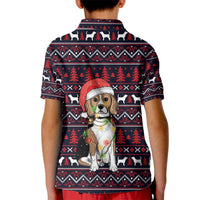 Beagle Dog They Know When You Have Snacks Christmas Kid Polo Shirt Xmas Holiday Patterns - Wonder Print Shop
