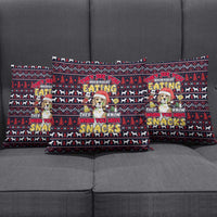 Beagle Dog They Know When You Have Snacks Christmas Pillow Cover Xmas Holiday Patterns - Wonder Print Shop