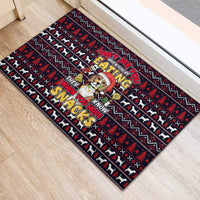 Beagle Dog They Know When You Have Snacks Christmas Rubber Doormat Xmas Holiday Patterns - Wonder Print Shop
