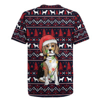 Beagle Dog They Know When You Have Snacks Christmas Rugby Jersey Xmas Holiday Patterns - Wonder Print Shop