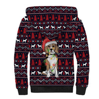 Beagle Dog They Know When You Have Snacks Christmas Sherpa Hoodie Xmas Holiday Patterns - Wonder Print Shop