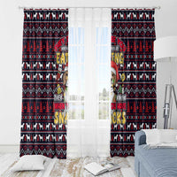 Beagle Dog They Know When You Have Snacks Christmas Window Curtain Xmas Holiday Patterns - Wonder Print Shop