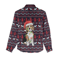 Beagle Dog They Know When You Have Snacks Christmas Women Casual Shirt Xmas Holiday Patterns - Wonder Print Shop