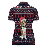 Beagle Dog They Know When You Have Snacks Christmas Women Polo Shirt Xmas Holiday Patterns - Wonder Print Shop