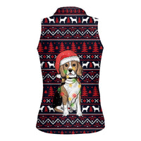 Beagle Dog They Know When You Have Snacks Christmas Women Sleeveless Polo Shirt Xmas Holiday Patterns - Wonder Print Shop