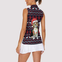 Beagle Dog They Know When You Have Snacks Christmas Women Sleeveless Polo Shirt Xmas Holiday Patterns - Wonder Print Shop