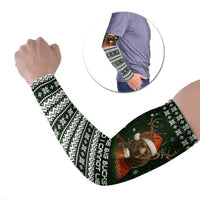 Bear Hunting and Beer Christmas Arm Sleeves Xmas Holiday Patterns - Wonder Print Shop
