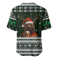 Bear Hunting and Beer Christmas Baseball Jersey Xmas Holiday Patterns - Wonder Print Shop