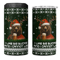 Bear Hunting and Beer Christmas 4 in 1 Can Cooler Tumbler Xmas Holiday Patterns - Wonder Print Shop