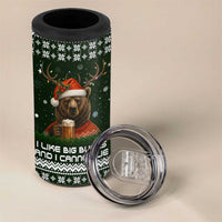 Bear Hunting and Beer Christmas 4 in 1 Can Cooler Tumbler Xmas Holiday Patterns - Wonder Print Shop
