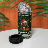 Bear Hunting and Beer Christmas 4 in 1 Can Cooler Tumbler Xmas Holiday Patterns - Wonder Print Shop