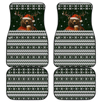 Bear Hunting and Beer Christmas Car Mats Xmas Holiday Patterns - Wonder Print Shop