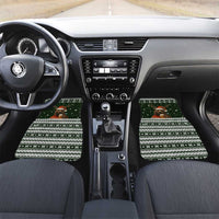Bear Hunting and Beer Christmas Car Mats Xmas Holiday Patterns - Wonder Print Shop