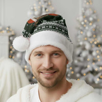 Bear Hunting and Beer Christmas Santa Hat Xmas Holiday Patterns - Wonder Print Shop