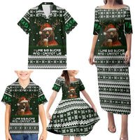 Bear Hunting and Beer Christmas Family Matching Puletasi and Hawaiian Shirt Xmas Holiday Patterns - Wonder Print Shop