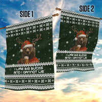 Bear Hunting and Beer Christmas Garden Flag Xmas Holiday Patterns - Wonder Print Shop