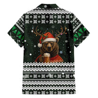 Bear Hunting and Beer Christmas Hawaiian Shirt Xmas Holiday Patterns - Wonder Print Shop
