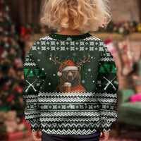 Bear Hunting and Beer Christmas Kid Ugly Christmas Sweater Xmas Holiday Patterns - Wonder Print Shop