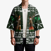 Bear Hunting and Beer Christmas Kimono Xmas Holiday Patterns - Wonder Print Shop