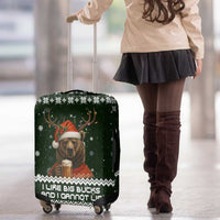 Bear Hunting and Beer Christmas Luggage Cover Xmas Holiday Patterns - Wonder Print Shop