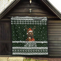 Bear Hunting and Beer Christmas Quilt Xmas Holiday Patterns - Wonder Print Shop