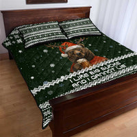 Bear Hunting and Beer Christmas Quilt Bed Set Xmas Holiday Patterns - Wonder Print Shop