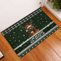 Bear Hunting and Beer Christmas Rubber Doormat Xmas Holiday Patterns - Wonder Print Shop
