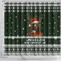 Bear Hunting and Beer Christmas Shower Curtain Xmas Holiday Patterns - Wonder Print Shop