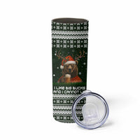 Bear Hunting and Beer Christmas Skinny Tumbler Xmas Holiday Patterns - Wonder Print Shop