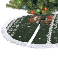 Bear Hunting and Beer Christmas Tree Skirt Xmas Holiday Patterns - Wonder Print Shop
