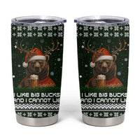 Bear Hunting and Beer Christmas Tumbler Cup Xmas Holiday Patterns - Wonder Print Shop