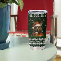 Bear Hunting and Beer Christmas Tumbler Cup Xmas Holiday Patterns - Wonder Print Shop