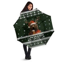 Bear Hunting and Beer Christmas Umbrella Xmas Holiday Patterns - Wonder Print Shop
