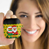 Ghana Christmas AirPods Case with Santa Ornament National Coat of Arms and Festive - Wonder Print Shop